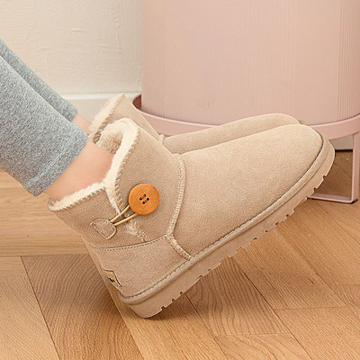 Дамски зимни боти до глезена с топла подплата