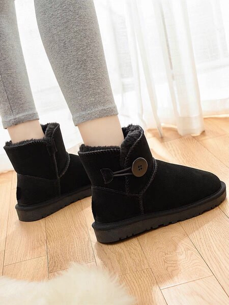 Дамски зимни боти до глезена с топла подплата