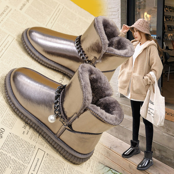 Дамски зимни боти с топла  подплата