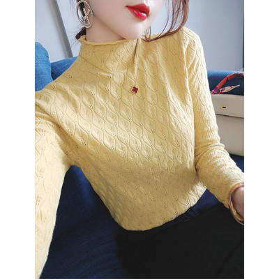 Дамски пуловер с висока поло яка - няколко цвята