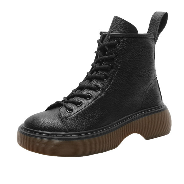 дамски боти тип кубинки с масивна подметка