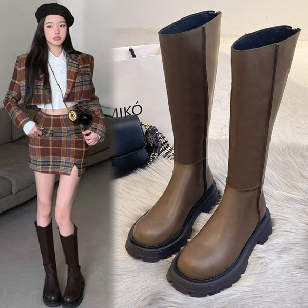 Ежедневни кожени ботуши в два цвята