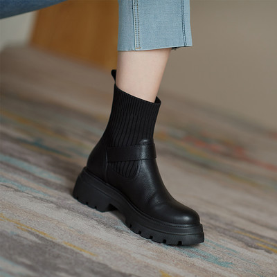 Актуални боти от еко кожа-два модела