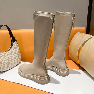 Нов модел ботуши с цип - от еко кожа