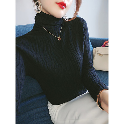 Модерно дамско поло от тънко плетиво