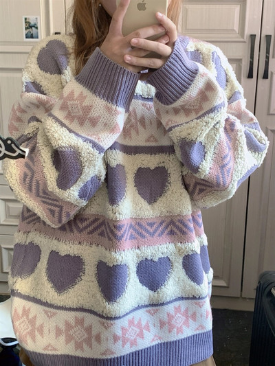Γυναικείο casual πουλόβερ φαρδύ μοντέλο