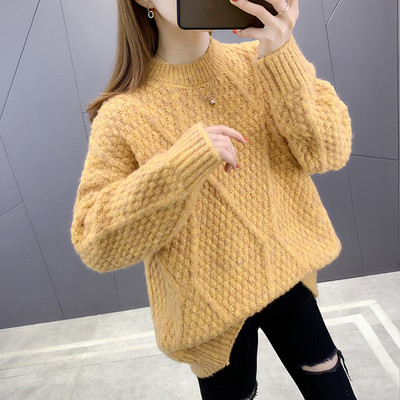 Πλεκτό γυναικείο φαρδύ πουλόβερ - πολλά χρώματα