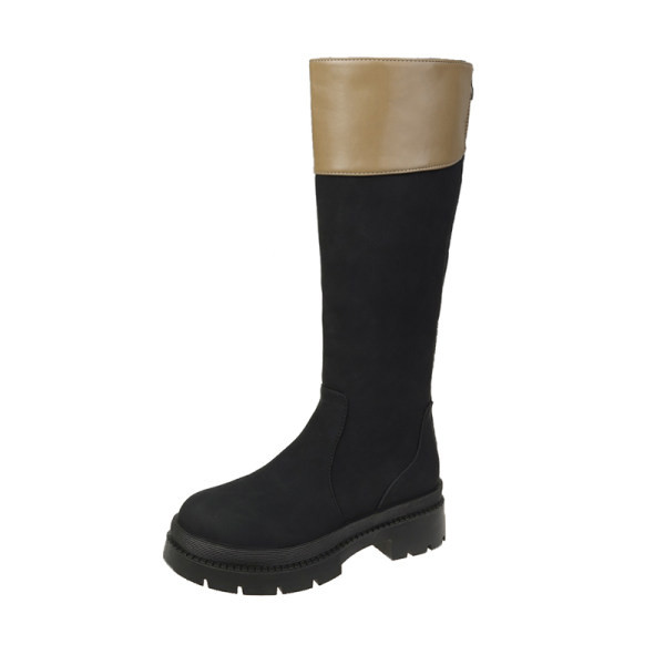 Дамски ботуши от  изкуствена кожа в два цвята