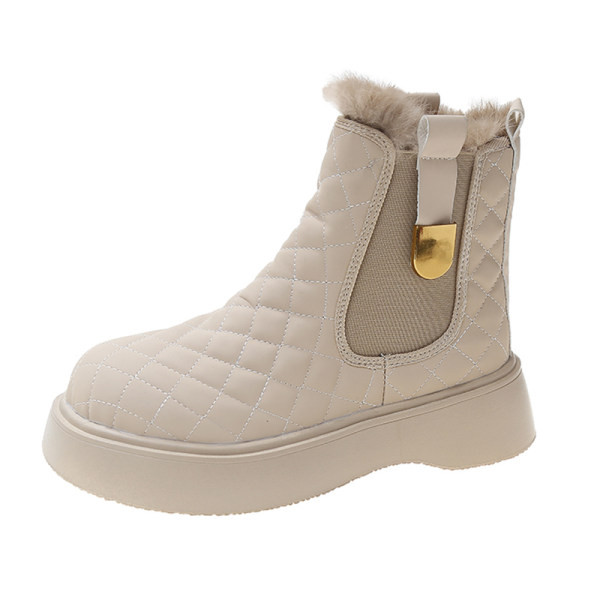 Нов модел боти от еко кожа с пух