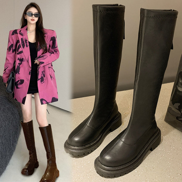 Дамски ежедневни кожени ботуши 