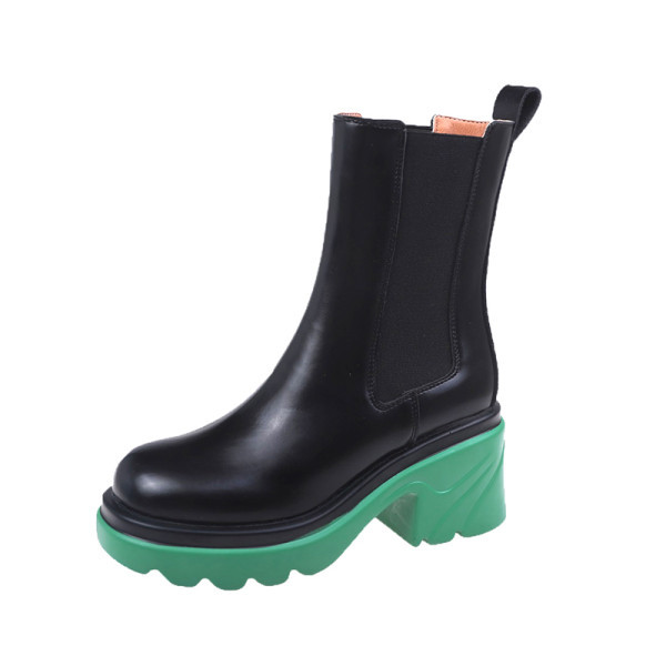 Bőr női csizma műbőrből - három színben