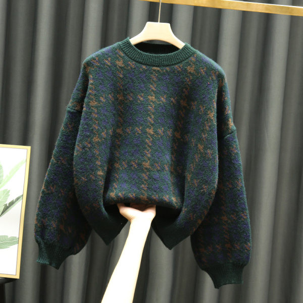 Γυναικείο χειμωνιάτικο πουλόβερ με φαρδιά μανίκια