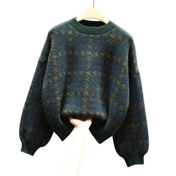 Γυναικείο χειμωνιάτικο πουλόβερ με φαρδιά μανίκια