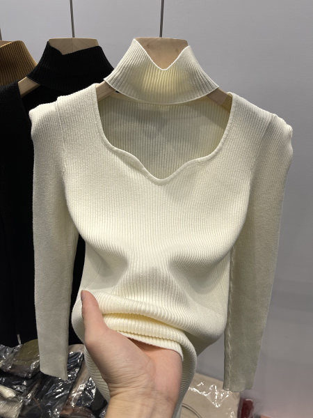 Modern női blúz magas gallérral - több színben