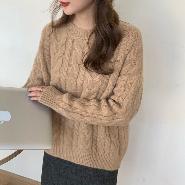 Φαρδύ μοντέλο γυναικείο χειμωνιάτικο πουλόβερ