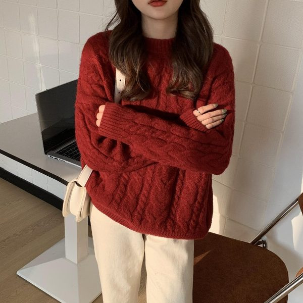 Φαρδύ μοντέλο γυναικείο χειμωνιάτικο πουλόβερ