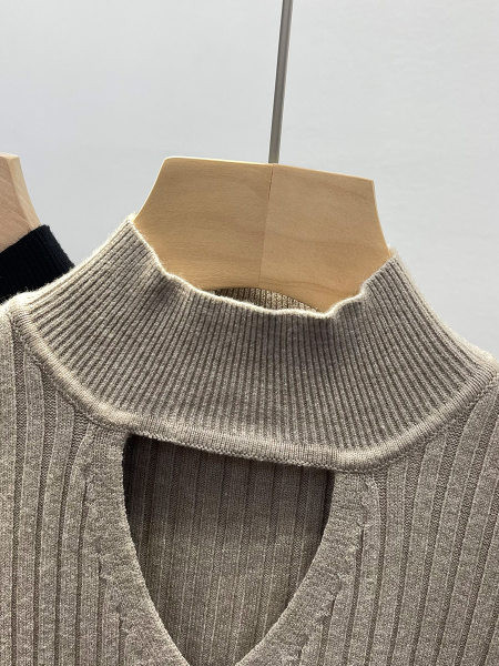 Modern testreszabott női pulóver hosszú ujjal