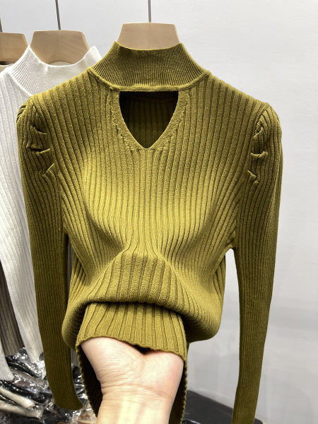 Modern testreszabott női pulóver hosszú ujjal