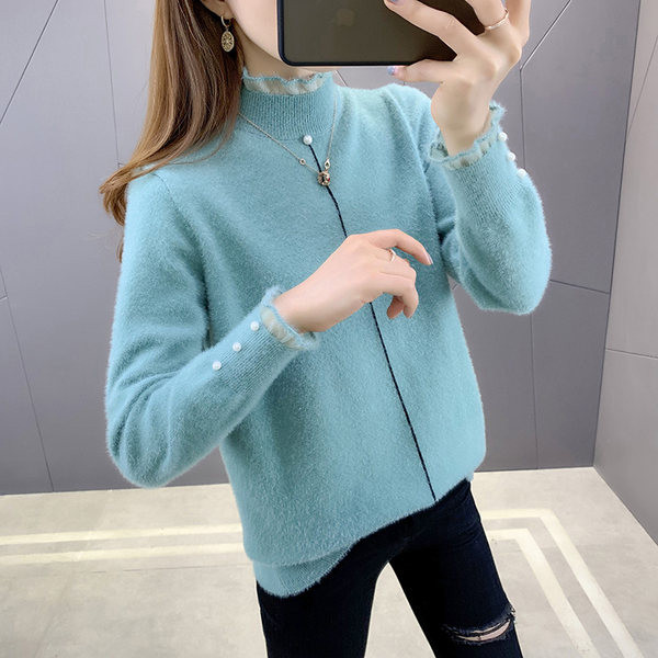 Gyöngyszemű női pulóver