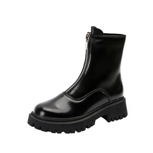 Alkalmi női csizma őszre-télre, cipzárral