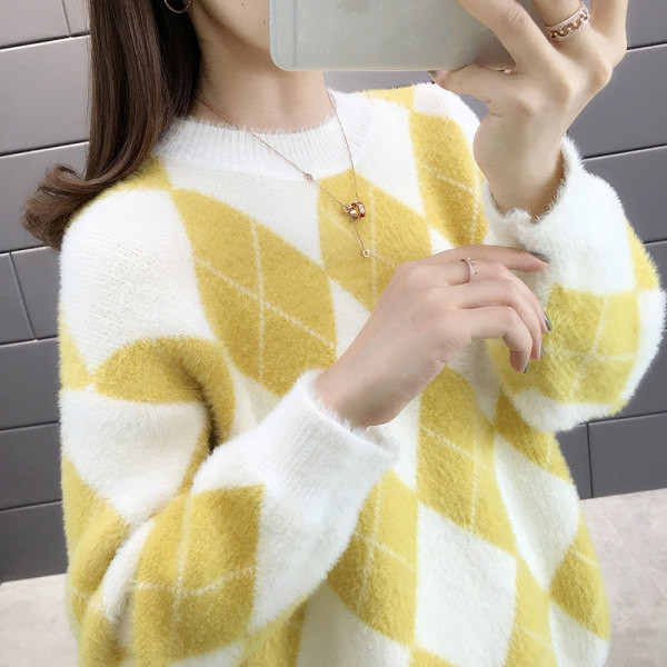 Pehely női pulóver kerek nyakkivágással