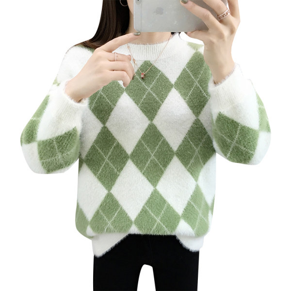 Pehely női pulóver kerek nyakkivágással