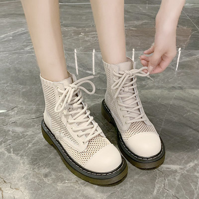 Női téli cipő fűzős fehér és fekete színben