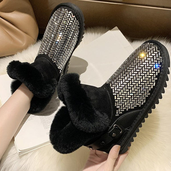 Női meleg csizma kövekkel, két színben