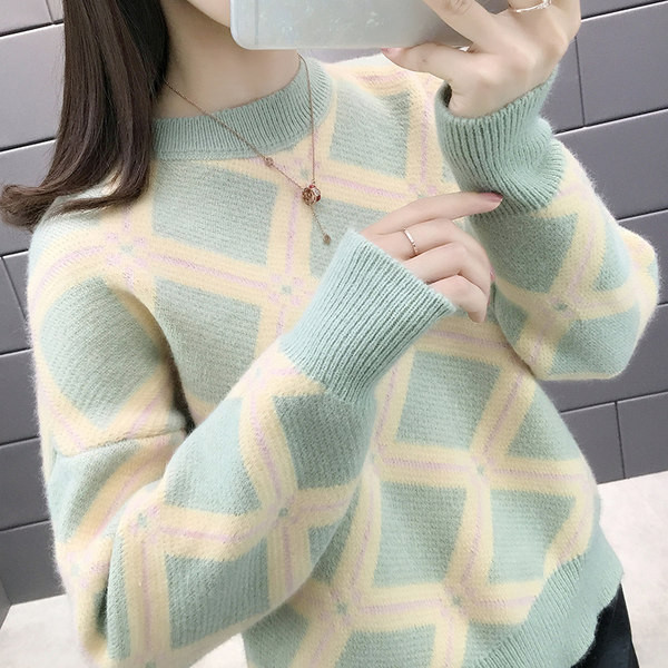 Meleg téli pulóver széles modell