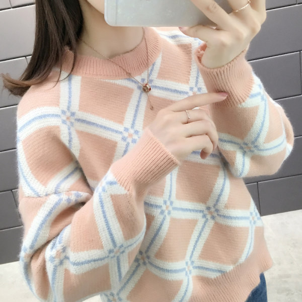 Meleg téli pulóver széles modell