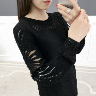 Női pulóver ovális nyakkivágással - különböző színekben