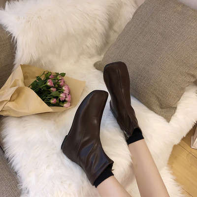 Öko bőrből készült női csizma - tiszta modell