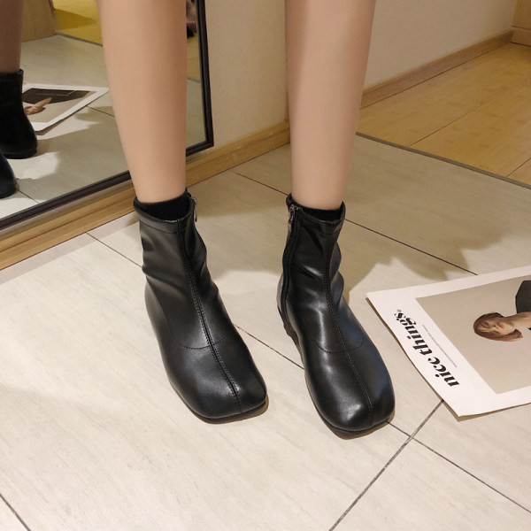 Öko bőrből készült női csizma - tiszta modell