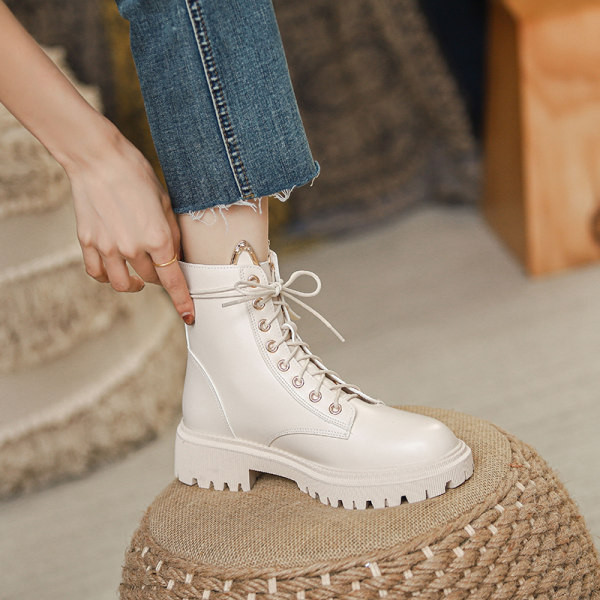 Új modell ökobőr csizma cipzárral és fűzővel