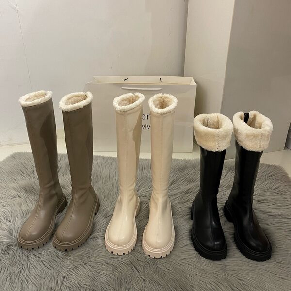 Bőr csizma meleg béléssel, három színben