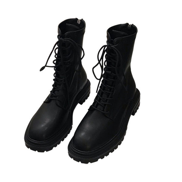 Öko bőrből készült női csizma fűzővel - két modell