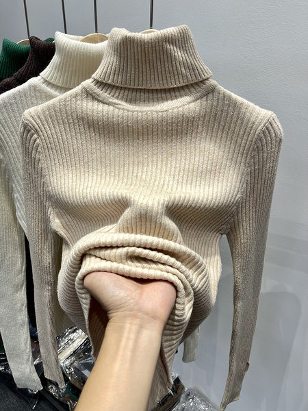 Modern női pulóver pólógallérral