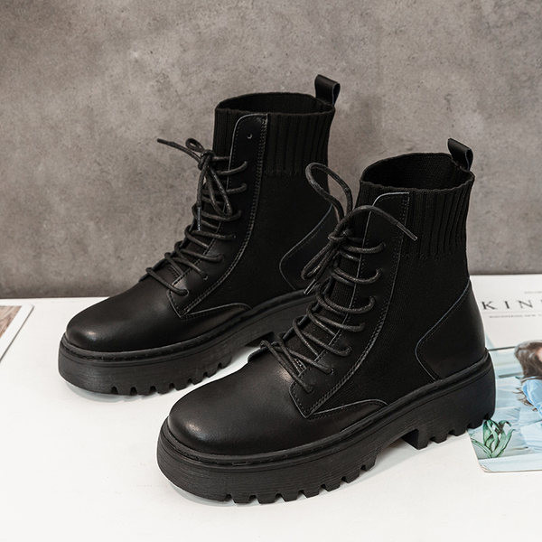 Új fűzős női csizma modell - eco bőr