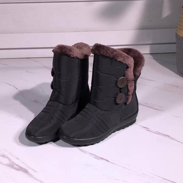 Naiste sooja voodri ja nööpidega veekindlad saapad