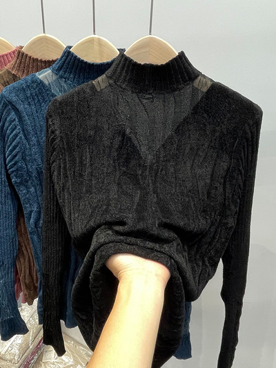 Γυναικείο πουλόβερ με λαμπερό αποτέλεσμα