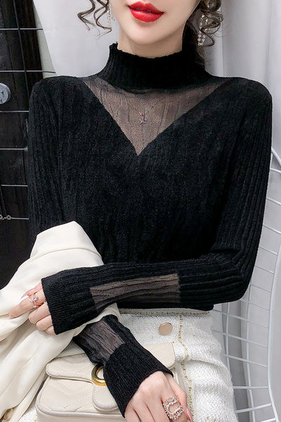 Γυναικείο πουλόβερ με λαμπερό αποτέλεσμα