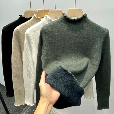 Alkalmi női pulóver fürtökkel