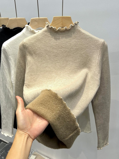Casual γυναικείο πουλόβερ με μπούκλες
