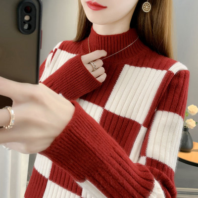 Casual πουλόβερ με ψηλό γιακά σε πολλά χρώματα