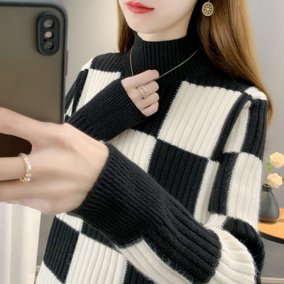 Casual πουλόβερ με ψηλό γιακά σε πολλά χρώματα