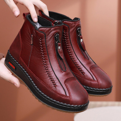 Sooja voodriga vabaaja naiste nahksaapad