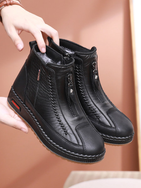 Sooja voodriga vabaaja naiste nahksaapad