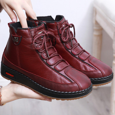 Naiste kunstnahast paeltega talvesaapad