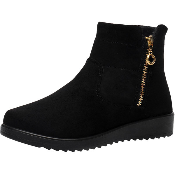 Naiste musta ja pruuni värvi lukuga talvesaapad