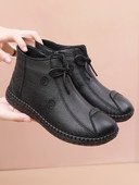 Pruuni ja musta paelaga naiste saapad